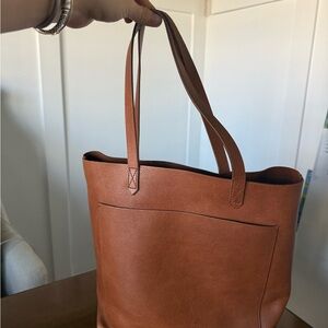 Madewell Tan Leather Tote Bag